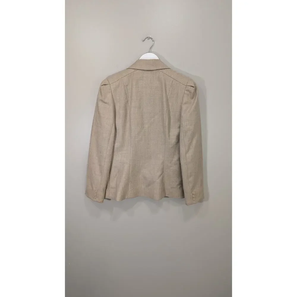 Hunters Run Wool Blazer Tailored Vintage Office Boss Minimalist Academia 9/10